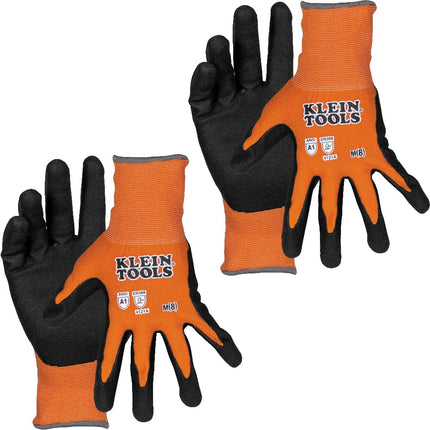 Klein Tools 60580 Work Gloves, Knit Dipped Cut Res
