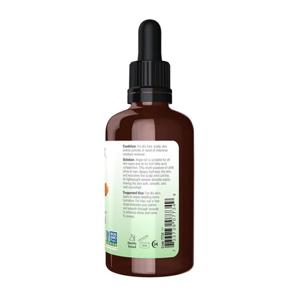 NOW Foods - 100% Pure & Organic Argan Oil - 2 fl. oz.