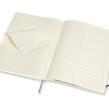 Moleskine - Pro Notebook, Professional Notebook Ideal for Office & Work - Soft Cover and Elastic Closure - Size Extra Large 19 x 25 - Colour Forest Green, 192 Pages