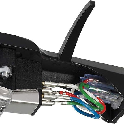 Audio-Technica AT-XP7/H Dual Moving Magnet Stereo DJ Cartridge with Headshell Black