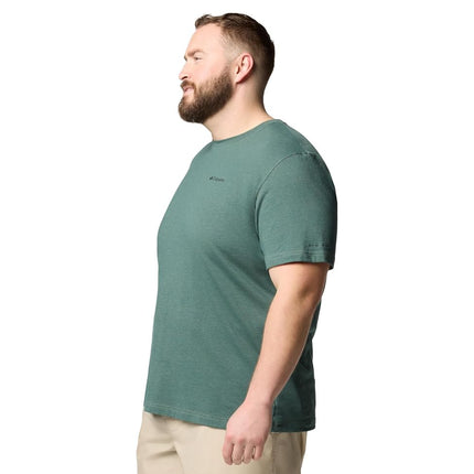Columbia Mens Thistletown Hills Short Sleeve T-Shirt, Stone Green Heather, 4X Tall