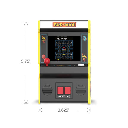 Basic Fun Pac-Man™ Mini Arcade Game Machine, Retro Classic Electronic Toy with New TFT Color Screen, Authentic Miniature Replica, Ages