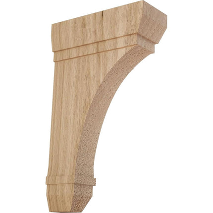 Ekena BKT02X06X10STRO 2 1/4" W x 6" D x 10" H Stockport Bracket, Red Oak