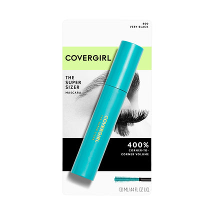COVERGIRL - Máscara de pestañas Super Sizer Very Black 800 - 0.44 oz. (13.1 ml)