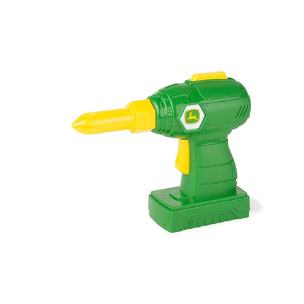 John Deere Build A Johnny Tractor, 16 Piece Building Farm Toy Car, Tractor Toy With Motorised Drill For 18 Months, 2, 3 and 4 Years Old Boys and Girls