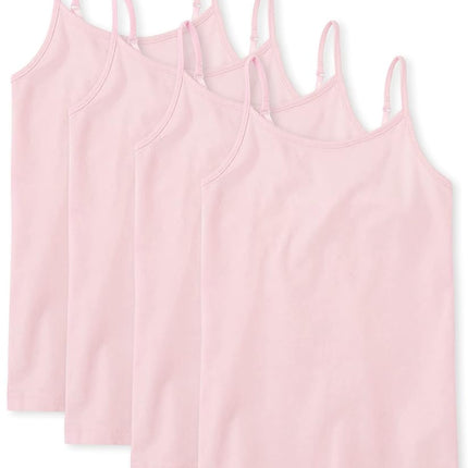 The Children's Place Girls' 4 Pack Basic Cami, Shell 4 Pack, X-Large