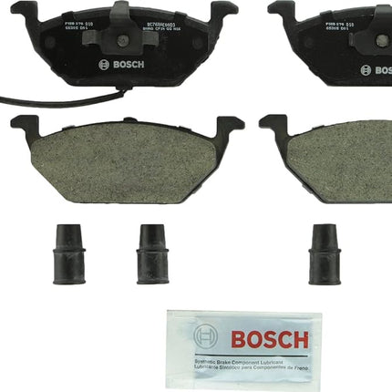 BOSCH BC768A QuietCast Premium Ceramic Disc Brake Pad Set - Compatible with Select Volkswagen Beetle, Golf, Golf City, Jetta, Jetta City; FRONT
