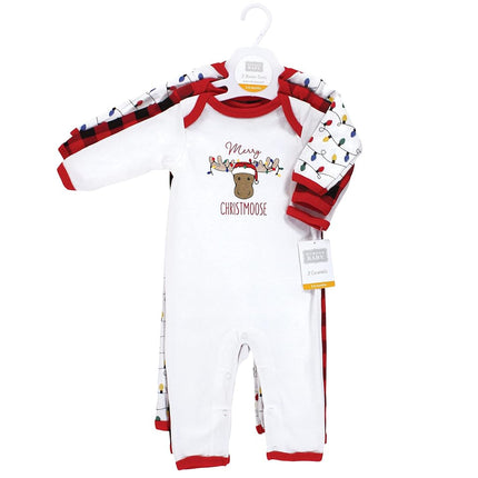 Barboteuses en coton Hudson Baby pour bébés garçons, motif élan de Noël, 9-12 mois