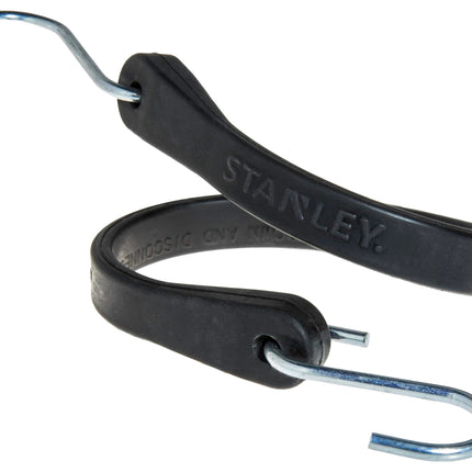 STANLEY S300441 Black 41" Rubber Tarp Bungee Cords for Boating, Camping, Cargo Support, 40 Pack