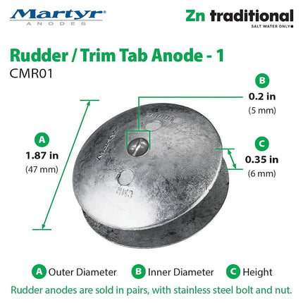 Martyr Anodes Unisex Adult CMR-1 ANODO, Multicoloured, Standard