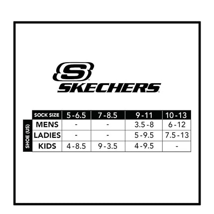 Skechers Men's 6 Pack Work Crew Socks, Coffee/White/Khaki, 9-13 UK
