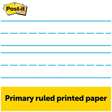 Post-it® Tabletop Easel Pad with Primary Lines, White with Primary Lines, 20" x 23" (MMM563PRL)