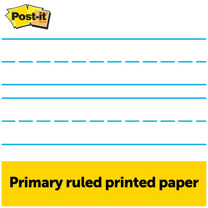 Post-it® Tabletop Easel Pad with Primary Lines, White with Primary Lines, 20" x 23" (MMM563PRL)
