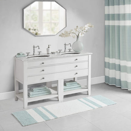 Madison Park MP72-2492 Spa Cotton Bath Rug, 24x72,
