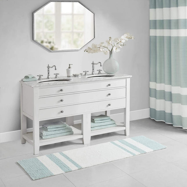 Madison Park MP72-2492 Spa Cotton Bath Rug, 24x72,