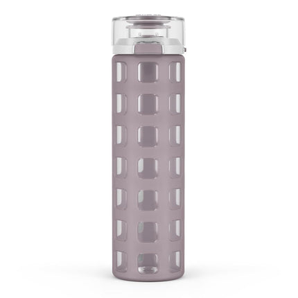Ello Syndicate 20oz Glass Water Bottle with Flip L