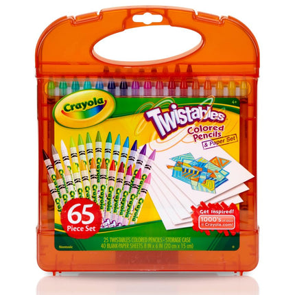 Crayola Twistable Coloured Pencils With Paper Set