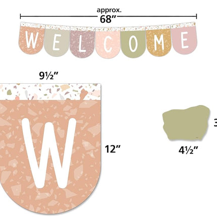 Teacher Created Resources Terrazzo Tones Welcome Bunting Bulletin Board (TCR7200)