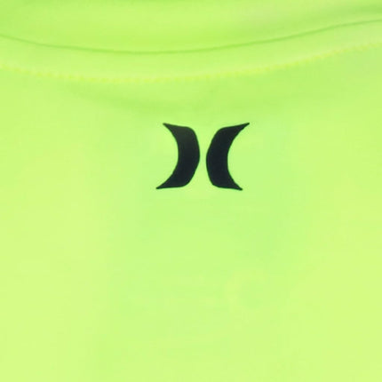 Camiseta de natación Hurley Boys' UPF 50+ Rash Guard, Volt/Icon, 5