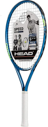 Head Speed Kids Tennis Racquet - Beginners Pre-Strung Head Light Balance Jr Racket, Frustration Free Packaging - 25 Inch, Blue