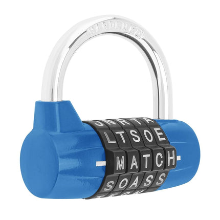 HOJLKLD Gym Locker Lock 5 Letter Word Lock Safety 