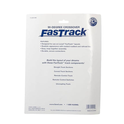 Lionel 612019 FasTrack Electric O Gauge, 90-Degree Crossover
