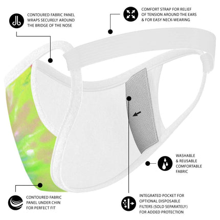 Safe+Mate x Case-Mate - Cloth Face Mask - Washable & Reusable - Adult S/M - Cotton - with Filter - Tie Dye
