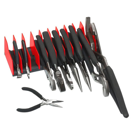 Ernst Manufacturing 5502 Plier Pro Premium No-Slip Plier Holder Rack in Vibrant Orange – Tool Organizer for Pliers - Made in USA