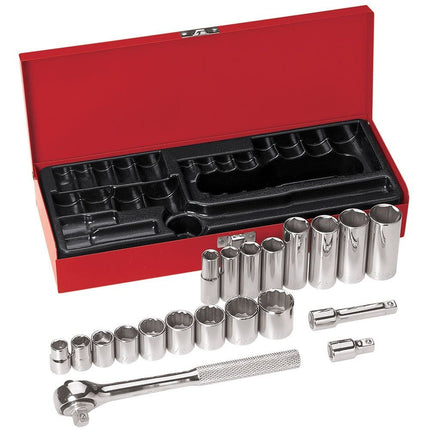 Klein 65508 20-Piece 3/8" Drive Socket Wrench Set