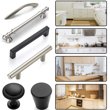 King&Charles Cabinet Hardware Jig, Aluminum Alloy Cabinet Handle Jig with Point Wood Drils Bits, Cabinet Jig for Handles and Pulls on Drawers/Cabinets, Cabinet Hardware Template Tool Perfect Set.