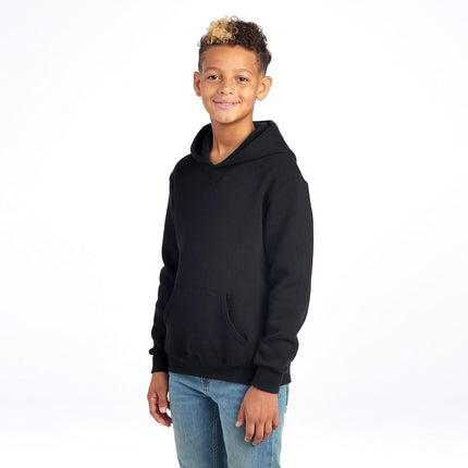 Russell Athletic Sudaderas con Capucha de Forro Polar Dri-Power para Jóvenes, Absorbe la Humedad, Tallas S-XL, Negro, XL