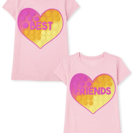 The Children's Place Boys' Gamer Short Sleeve Graphic T-Shirts,multipacks, Best/Friends, Large