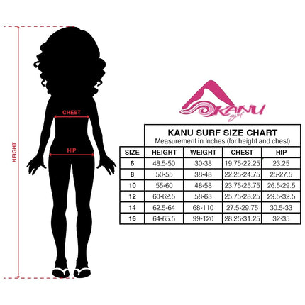 Kanu Surf Maillot de bain 1 pièce ajouré sport de plage pour filles, Beach Girl Jaune, 10