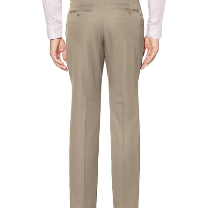 Perry Ellis Men's Portfolio Performance, Modern Fit, Non-Iron, Flat Front Stretch (Waist Size 30-42) Dress Pants, Toast, 33W x 32L