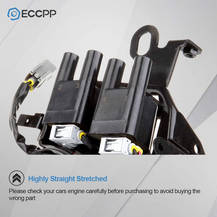 ECCPP New Ignition Coils for 5C1427 UF419 C1434 IC539 2003 2004 2005 2006 Hyundai Elantra Tiburon Tucson Kia Spectra L4 2.0L