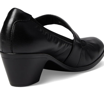 Clarks Women's Emily 2 Mabel Pump, Black Leather, 7