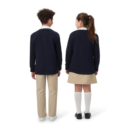 French Toast Boys Anti-Pill V-Neck (Standard & Husky) School Uniform Cardigan Sweater, Hunter Green, 6 7 US