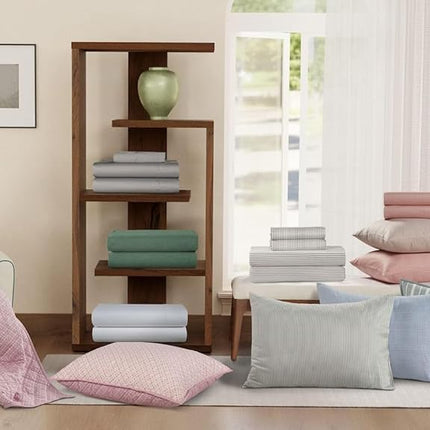IZOD - Melange Performance Cotton Sheet Set, Durable & Long Lasting Fabric, Deep Pocket Sheets (300 TC, Twin/Denim)