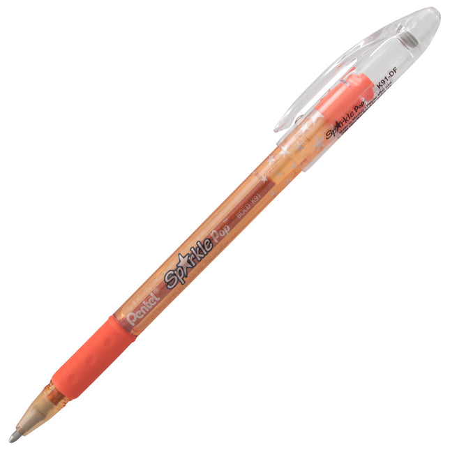Stylo-gel scintillant métallique Sparkle Pop, (1,0 mm) trait épais, orange-jaune