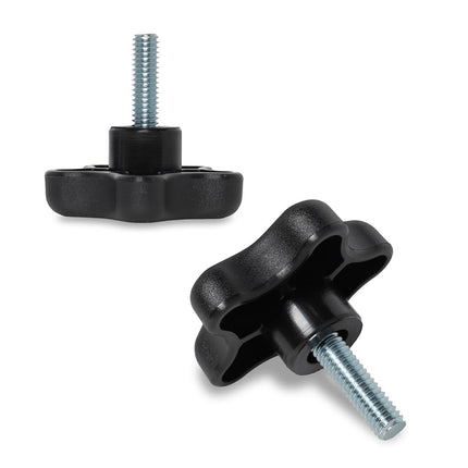 PowerTec QNB3007-P2 5-Star Stud Knob, 5/16"-18, 10 PK