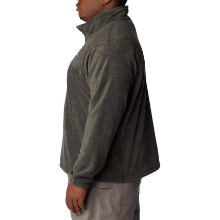 Columbia Men's Steens Mountain Half Zip Fleece Jacket, Charcoal Heather, 1X