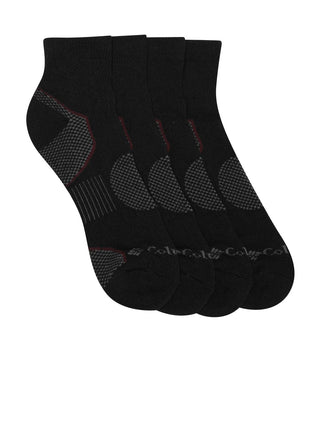 Columbia Men's Quarter Casual Sock, Black, Large