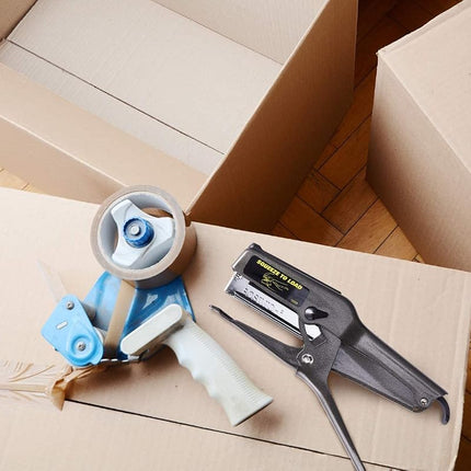 Bostitch Office B8 Plier Stapler Heavy Duty with 1250 1/4" Staples - 45-Sheet No Jam - Full Strip Metal Industrial Stapler - 210 Staple Capacity - for Cardboard, Paper, Fabric