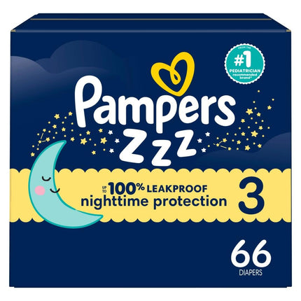 Diapers Size 3, 66Count - Pampers Swaddlers Overni
