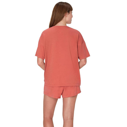 Hanes Women's Originals Supersoft Boxy T-Shirt & Sleep Shorts Set, Comfywear Lounge/Sleepwear
