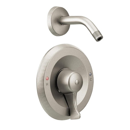 Moen T8375NHCBN Kit de moldura para ducha comercial M-DURA PosiTemp, solo ducha sin válvula, níquel cepillado clásico, 0.5