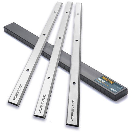Lames de raboteuse POWERTEC de 13 pouces pour raboteuse Wen 6552, 6552T, PL1303, lot de 3 (12827W)