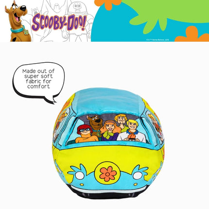 Scooby Doo Mystery Machine Van Decorative Pillow, 13.3 in x 7.8 in, Super Soft Plush, (Officially Licensed Product) by Franco Collectibles