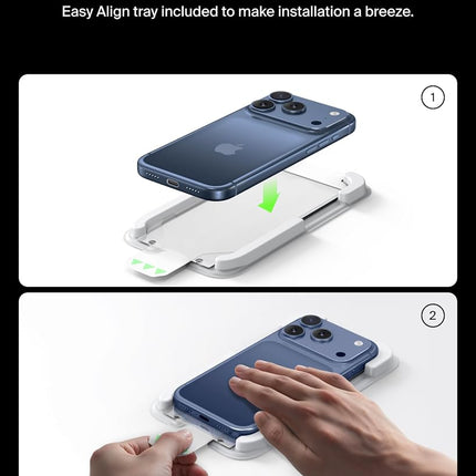 Belkin ScreenForce UltraGlass 2 Screen Protector iPhone 17 Pro Max Align