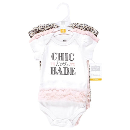 Lot de 3 bodies en coton pour bébé unisexe Hudson Baby, Chic Little Babe Tutu, 6-9 mois